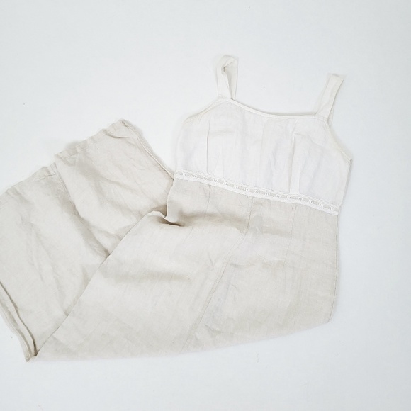 Linen Midi Dress Sleeveless Straps Square Neckline Slit Fitted Tight Bodycon - Picture 14 of 15